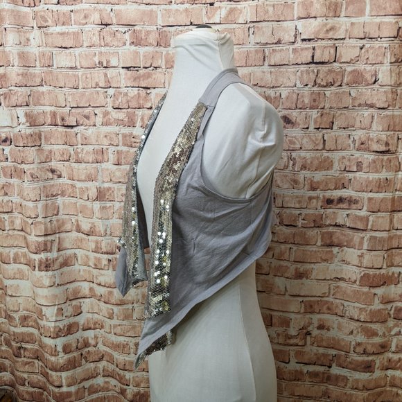 Justice Sequin  Vest Size 10 - Picture 3 of 7